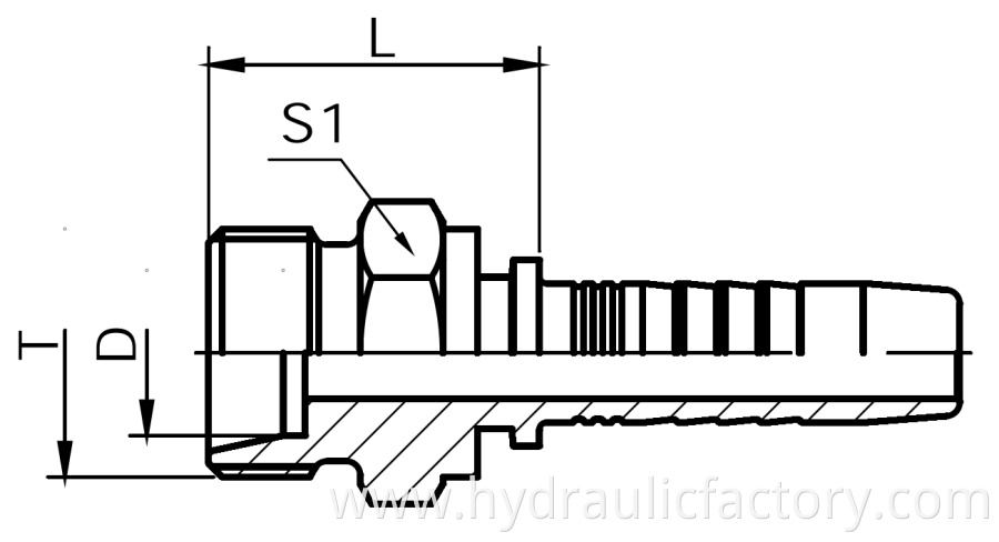 Metric Male 24 Degree Cone Seat Drawing